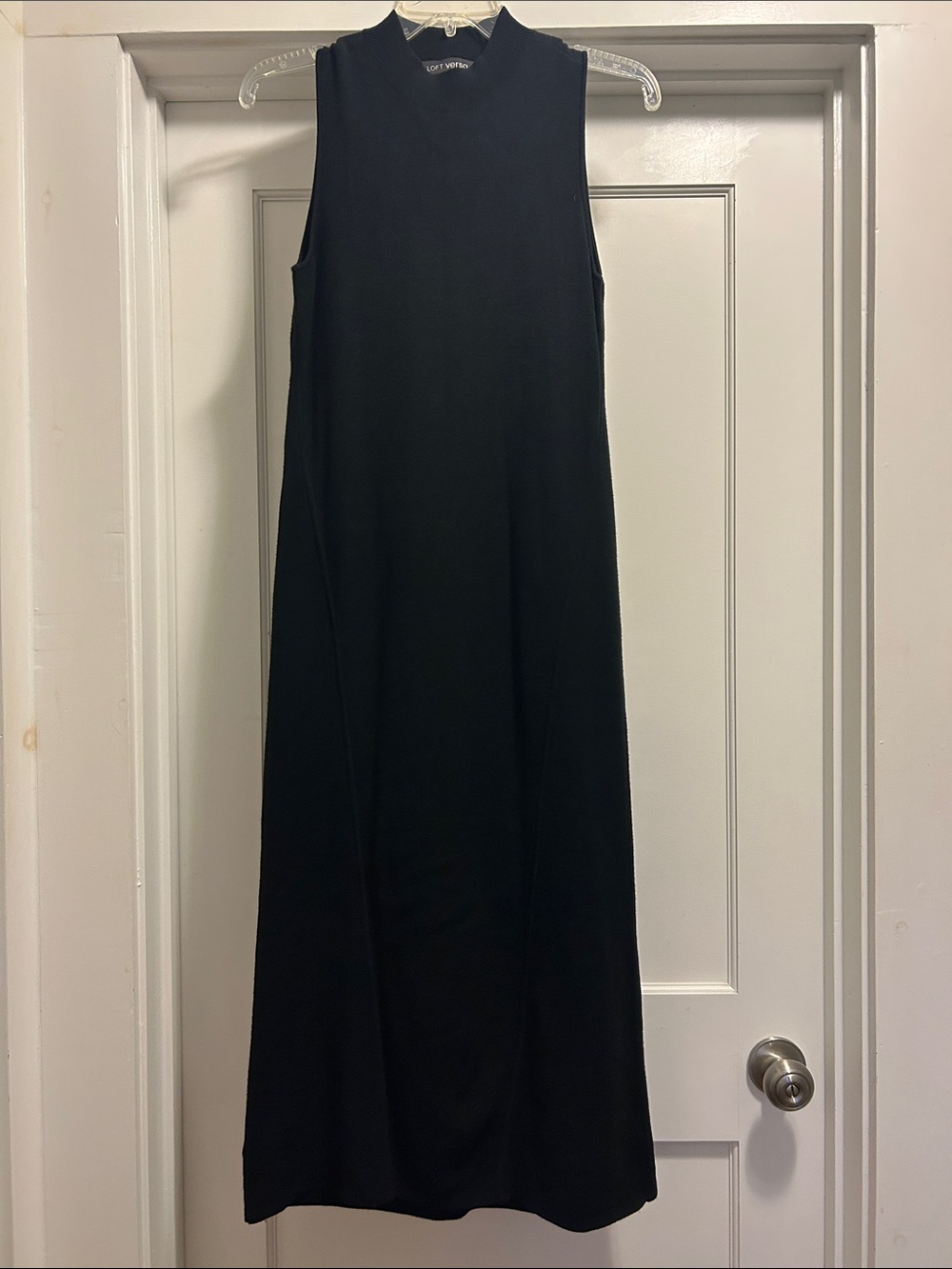 LOFT Black Sleeveless Maxi Women’s Sweater Dress - S Petite, NWOT